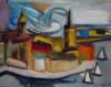 swan_over_stockholm_oil_on_canvas_80x65cm_borko_petrovic