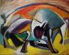 borba_bikova_oil_on_canvas_80x65cm_borko_petrovic