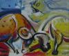 borba_ovnova_oil_on_canvas_80x65cm_borko_petrovic